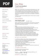 Visual Merchandiser CV Template