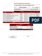 Instituto Tecnológico "Don Bosco" Boletín de Calificaciones - Gestion Académica I-2024