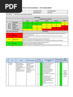 Risk Assessment - Site Establishment