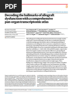 Decoding The Hallmarks of Allograft Dysfunction With A Comprehensive Pan-Organ Transcriptomic Atlas