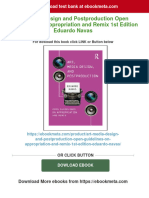 (PDF Download) Art Media Design and Postproduction Open Guidelines On Appropriation and Remix 1st Edition Eduardo Navas Fulll Chapter