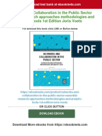 Networks and Collaboration in The Public Sector Essential Research Approaches Methodologies and Analytic Tools 1st Edition Joris Voets