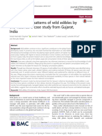 Consumption Patterns of Wild Edibles by The Vasava