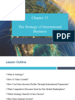 Chapter 13 The Strategy of International Business