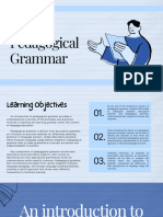 Pedagogical Grammar (S.O.E)