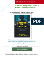 Record, Mix and Master: A Beginner's Guide To Audio Production 1st Edition Duggal Download PDF