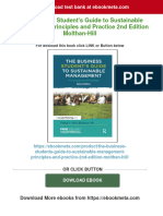 The Business Student's Guide To Sustainable Management - Principles and Practice 2nd Edition Molthan-Hill 2024 Scribd Download