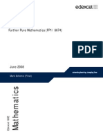 Edexcel GCE Mathematics Further Pure Mathematics (FP1/ 6674)