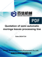 1-Quotation of Semi Automatic Moringa Leaves Processing Line - Baixin Group (2024.7.24)