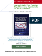 (PDF Download) Genomic Sequence Analysis For Exon Prediction Using Adaptive Signal Processing Algorithms 1st Edition MD Zia Ur Rahman Fulll Chapter