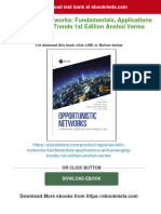 PDF Opportunistic Networks: Fundamentals, Applications and Emerging Trends 1st Edition Anshul Verma Download