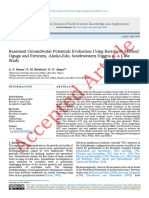 Basement Groundwater Potentials Evaluation Using Resistivity Method