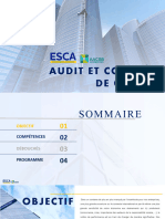 Programme Audit Et Contrôle de Gestion - 2023-2024