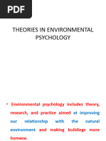 Theories of Envtal Psy