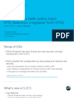 ACI Kwai ESG Tag and EPG Selectors