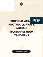 Proposal Acara Khotmul Quran & Imtihan TPQ Bahrul Ulum Yang Ke 1