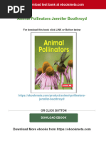 Get Animal Pollinators Jennifer Boothroyd Free All Chapters