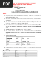 CH.2 Units and Measurement Notes