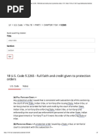 18 U.S. Code 2265 - Full Faith and Credit Given To Protection Orders - U.S. Code - US Law - LII - Legal Information Institute