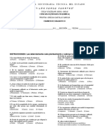 Examen de Diagnostico Quimica