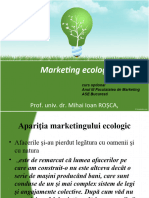 1 Apariţia Marketingului Ecologic