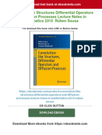 Full Download Convolution Like Structures Differential Operators and Diffusion Processes Lecture Notes in Mathematics 2315 Rúben Sousa PDF