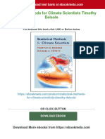 Statistical Methods For Climate Scientists Timothy Delsole 2024 Scribd Download