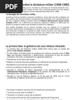 Investigamos Sobre La Dictadura Militar (1968-1980)