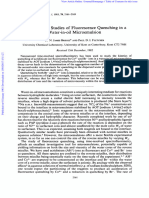 Time-Resolved Studies of Fluorescence Quenching in A Water-In-Oil Microemulsion