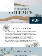 Presentación Recursos Naturales Scrapbook Azul y Beige 