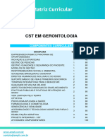 CST em Gerontologia Matriz Curricular Faculdade Ampli 2022