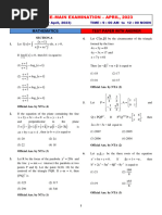 JEE Mains 2023 Shift 1 Question Paper 8 Apr With Solutions PDF