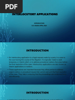 Interlocutory Applications