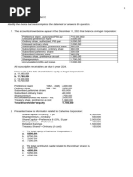 Shareholders Equity Set C