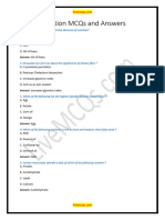 A814e Nutrition Mcqs and Answers