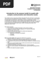 Introduction To The Sensory Toolkit