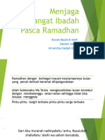 Menjaga Semangat Ibadah Pasca Ramadhan