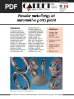 Powder Metallurgy at Automotive Parts Plant: Energy Efficiency