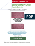 PDF China S International Socialization of Political Elites in The Belt and Road Initiative 1st Edition Theodor Tudoroiu Download