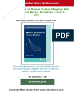 (PDF Download) Medical Statistics For Cancer Studies Chapman Hall CRC Biostatistics Series 1st Edition Trevor F. Cox Fulll Chapter