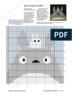 Intarsia Totoro Chart