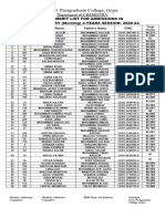 BS-1st Merit List-20 (Morning)