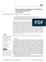 A Comprehensive Study of Structural, Thermal, and Dielectric Properties of Melt-Processed Polypropylene Ni0.9Zn0.1Fe2O4 Nanocomposites