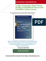 On Coordination in Non Cooperative Game Theory Explaining How and Why An Equilibrium Occurs and Prevails 1st Edition Lauren Larrouy