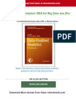 Data-Enabled Analytics: DEA For Big Data Joe Zhu 2024 Scribd Download