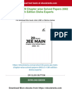 PDF 20 Years JEE MAIN Chapter Wise Solved Papers 2002 21 13th Edition Disha Experts Download