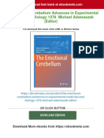 (PDF Download) The Emotional Cerebellum Advances in Experimental Medicine and Biology 1378 Michael Adamaszek (Editor) Fulll Chapter