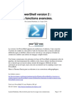 Les Fonctions Et Scripts Avancees Sous Power Shell Version 2