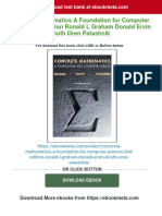 Concrete Mathematics A Foundation For Computer Science 2nd Edition Ronald L Graham Donald Ervin Knuth Oren Patashnik 2024 Scribd Download