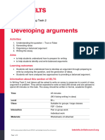 Writing Task 2 Developing Arguments